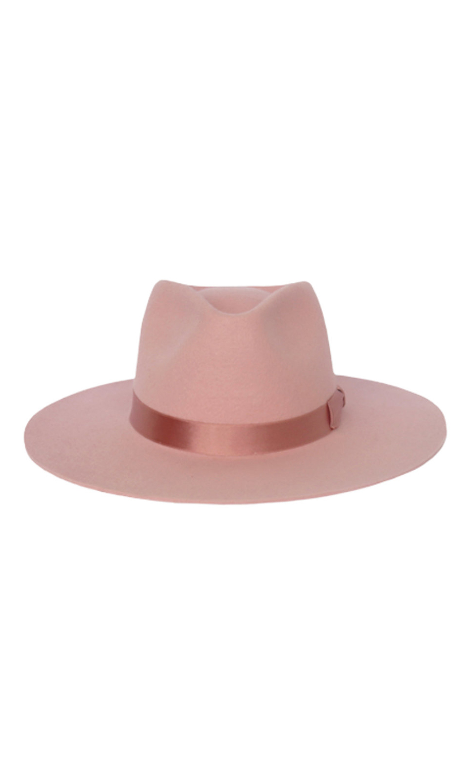 felt hat with satin ribbon
