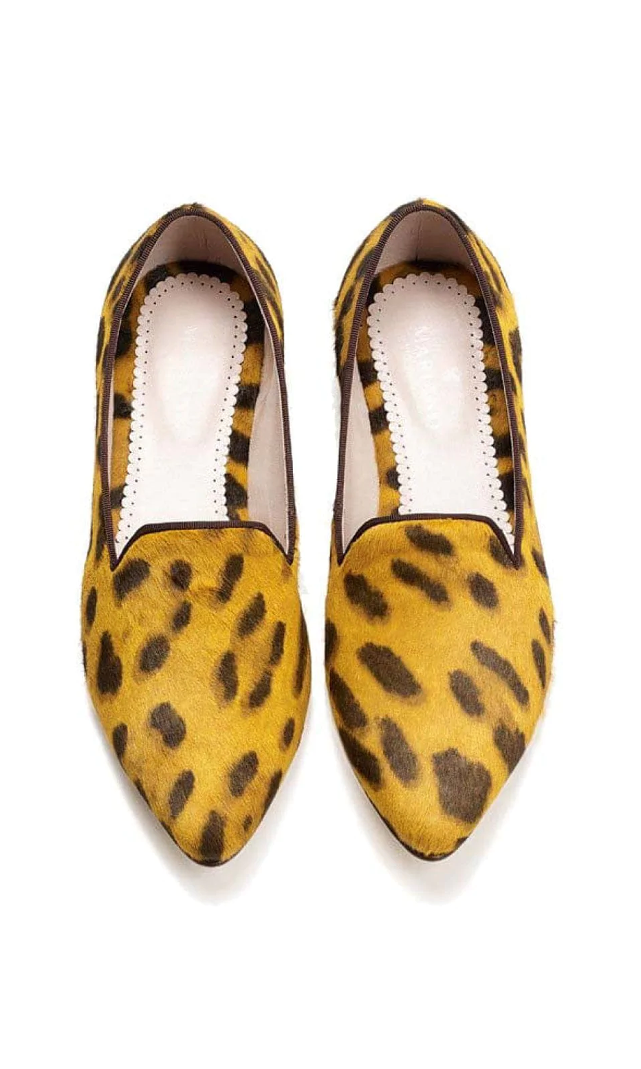 ossa loafers mariano leopard - top view
