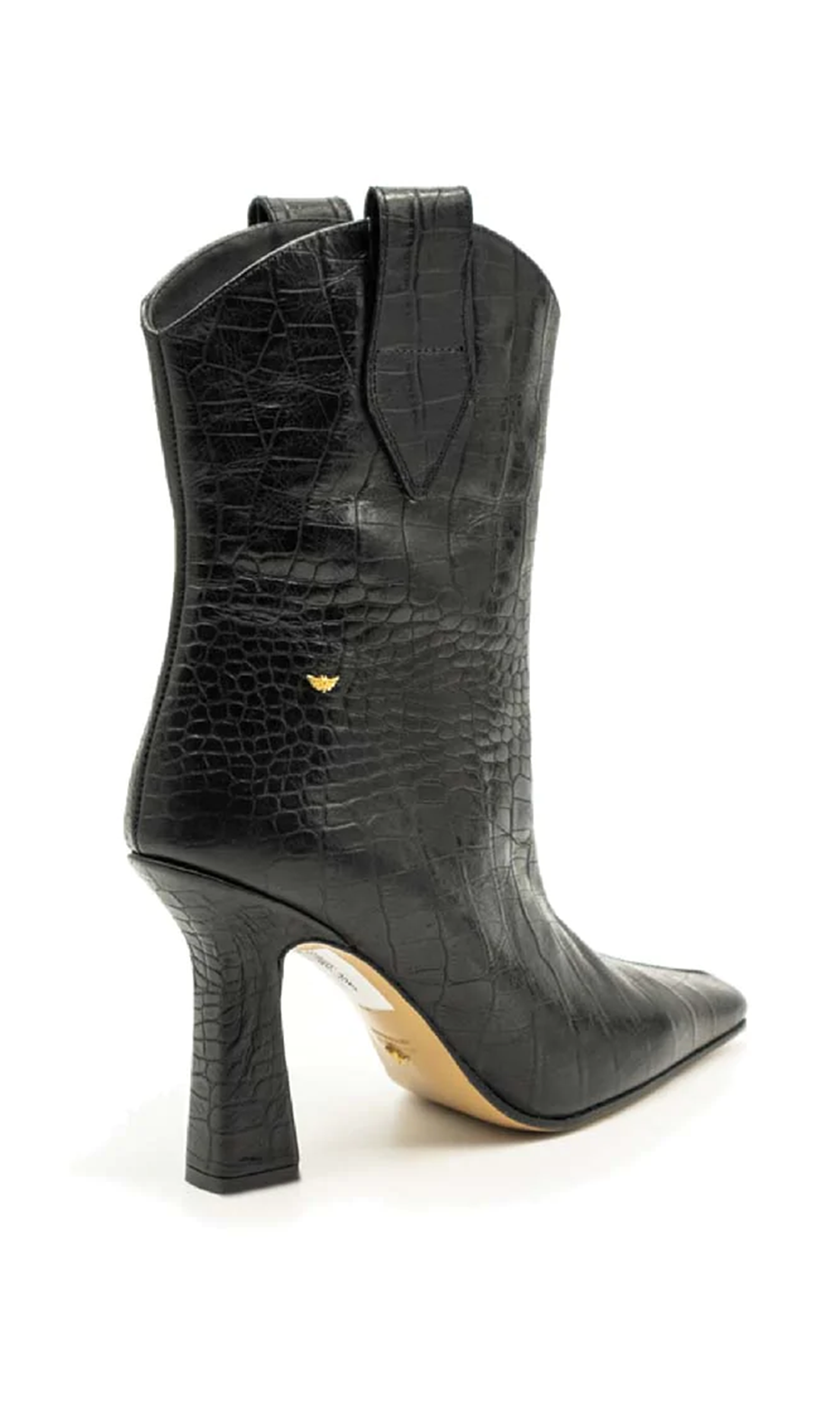 miguel vieira crocodile pattern leather boots