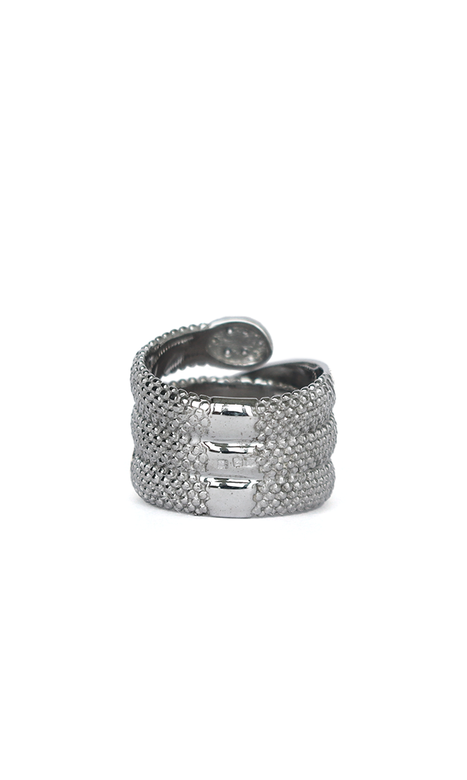 snake silver and gold ring
