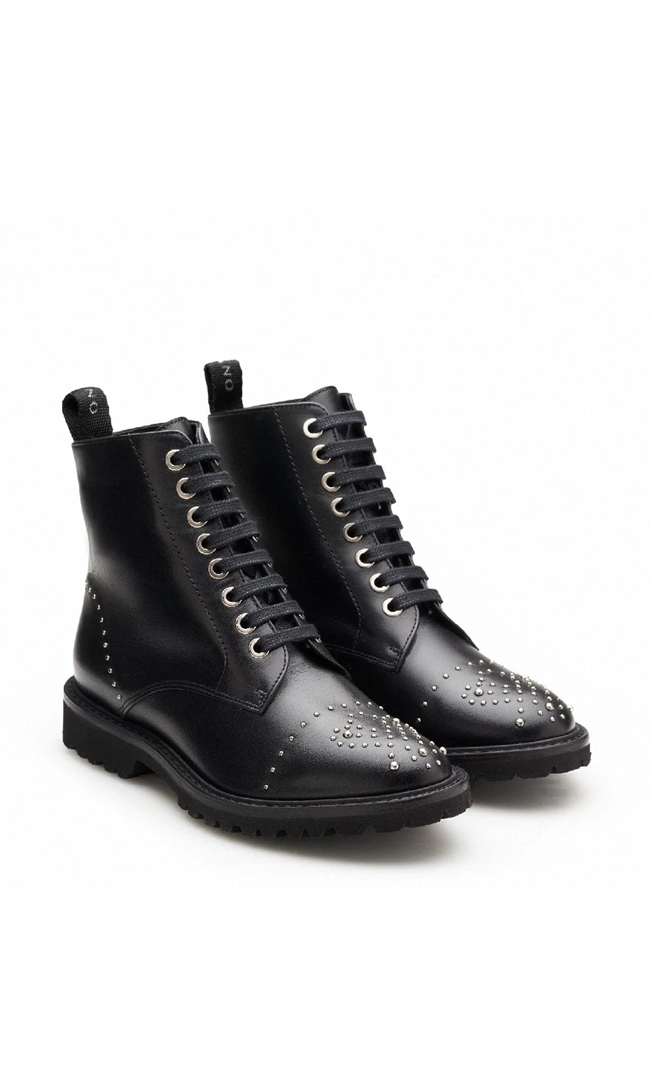 black embellished combat boots mariano shoes