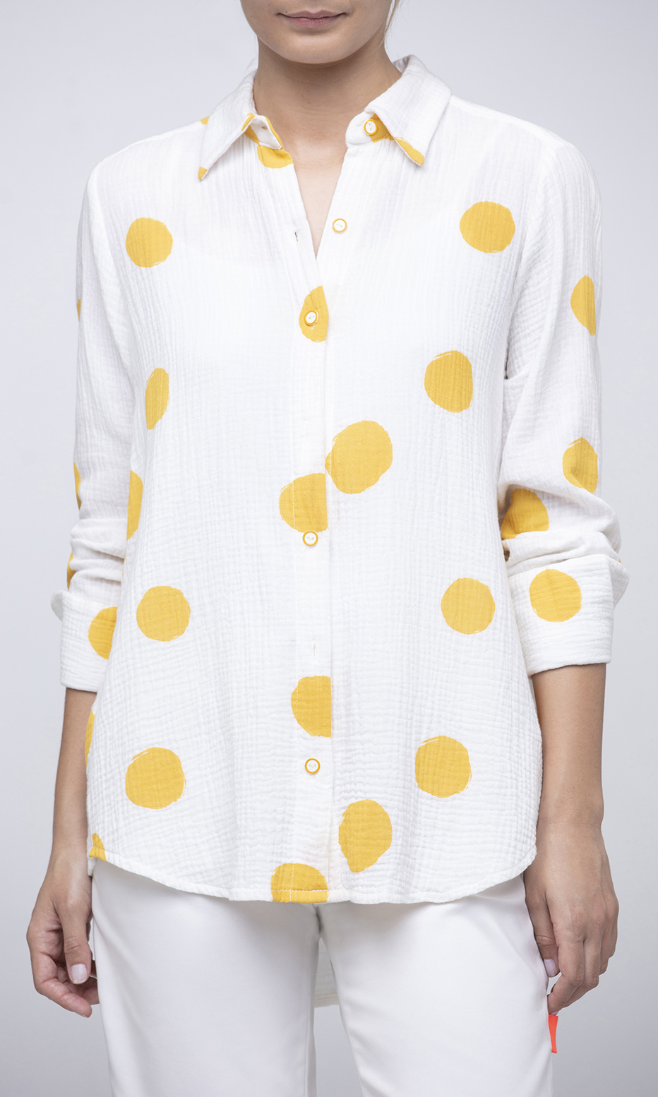 polka dots cotton shirt urbanoid