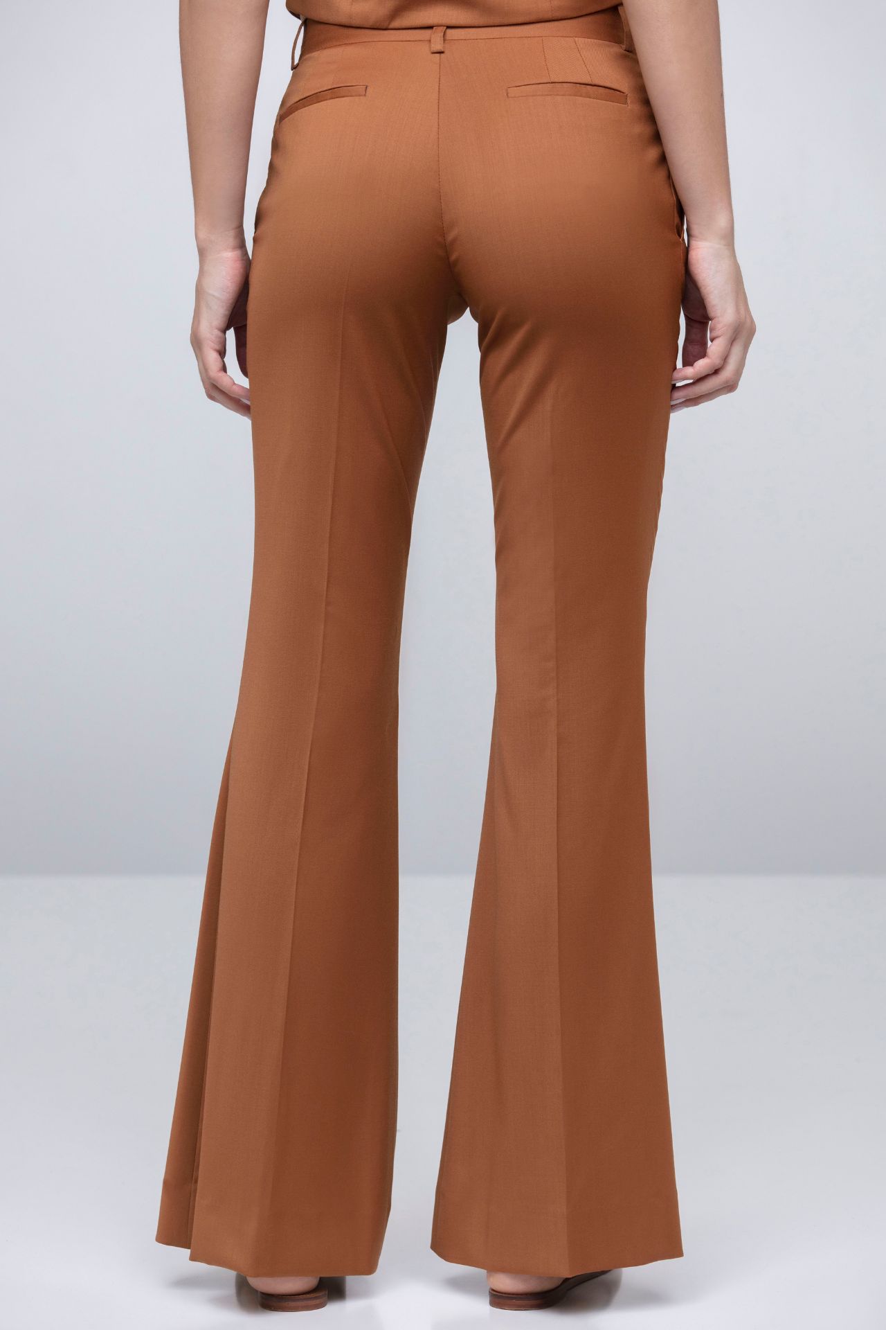 flared tailored trousers