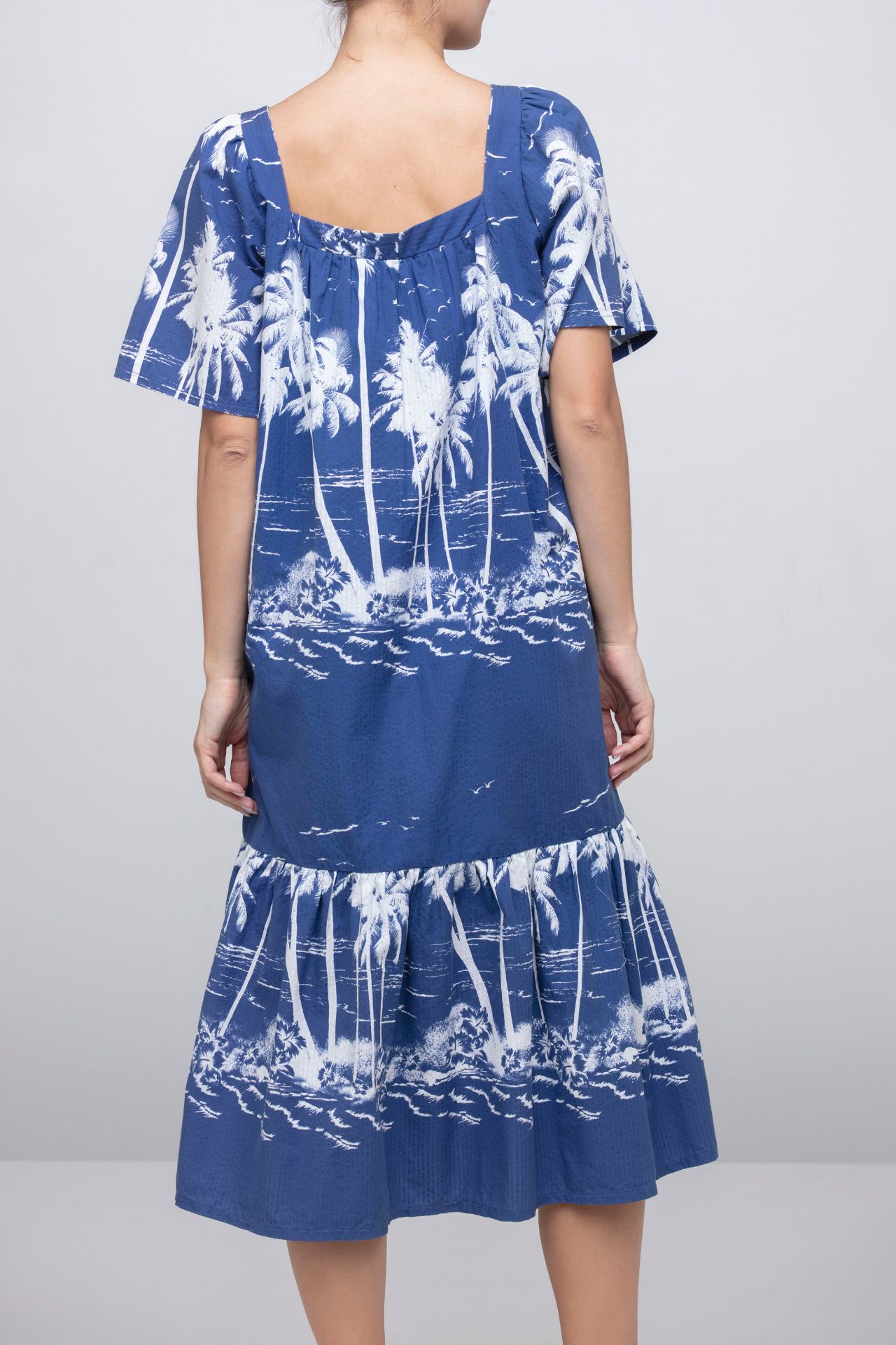 printed midi dress