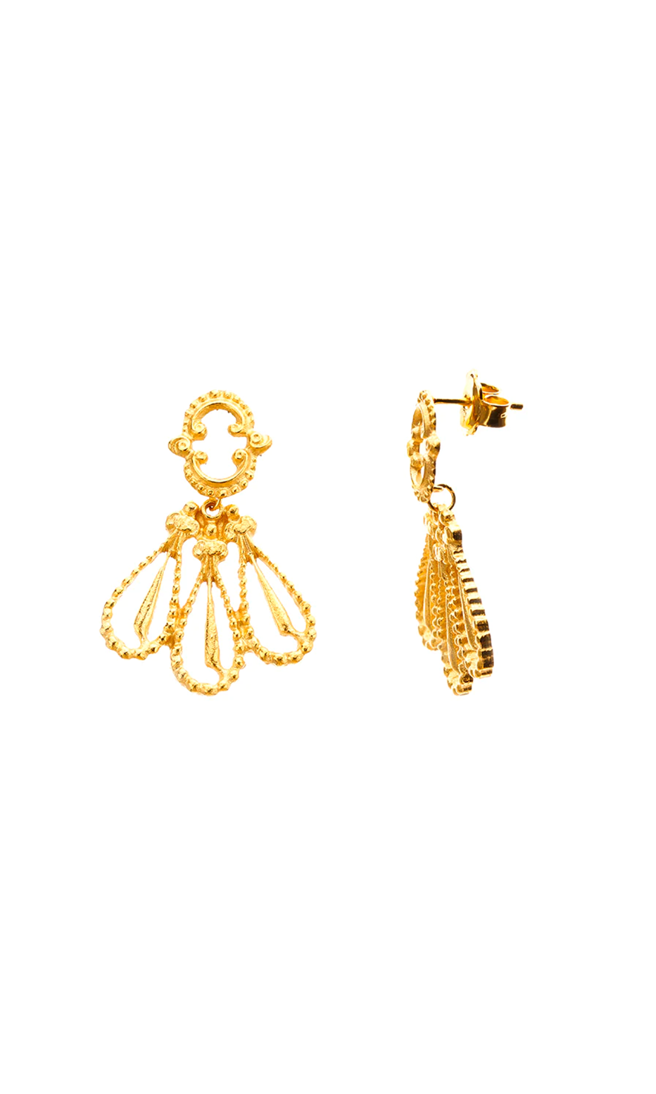 short earrings afeto jmc