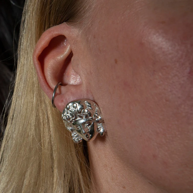 Roman Face Earrings