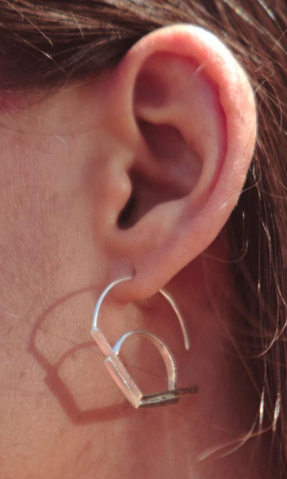 Small Semi-Circle Hoop Earrings