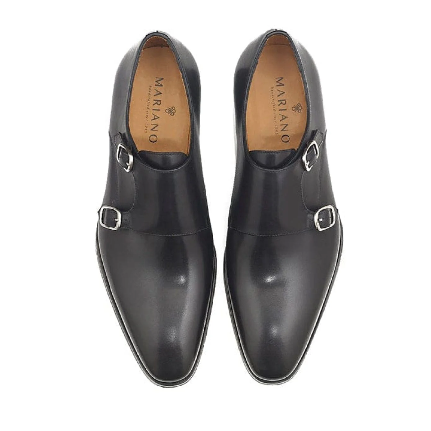 Double Buckle Cap Toe Monk Shoe 