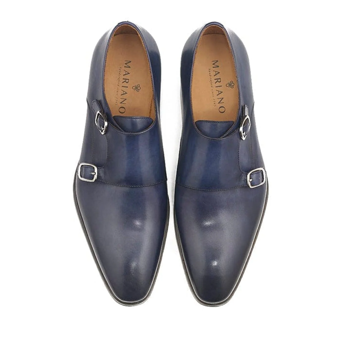 Double Buckle Cap Toe Monk Shoe 