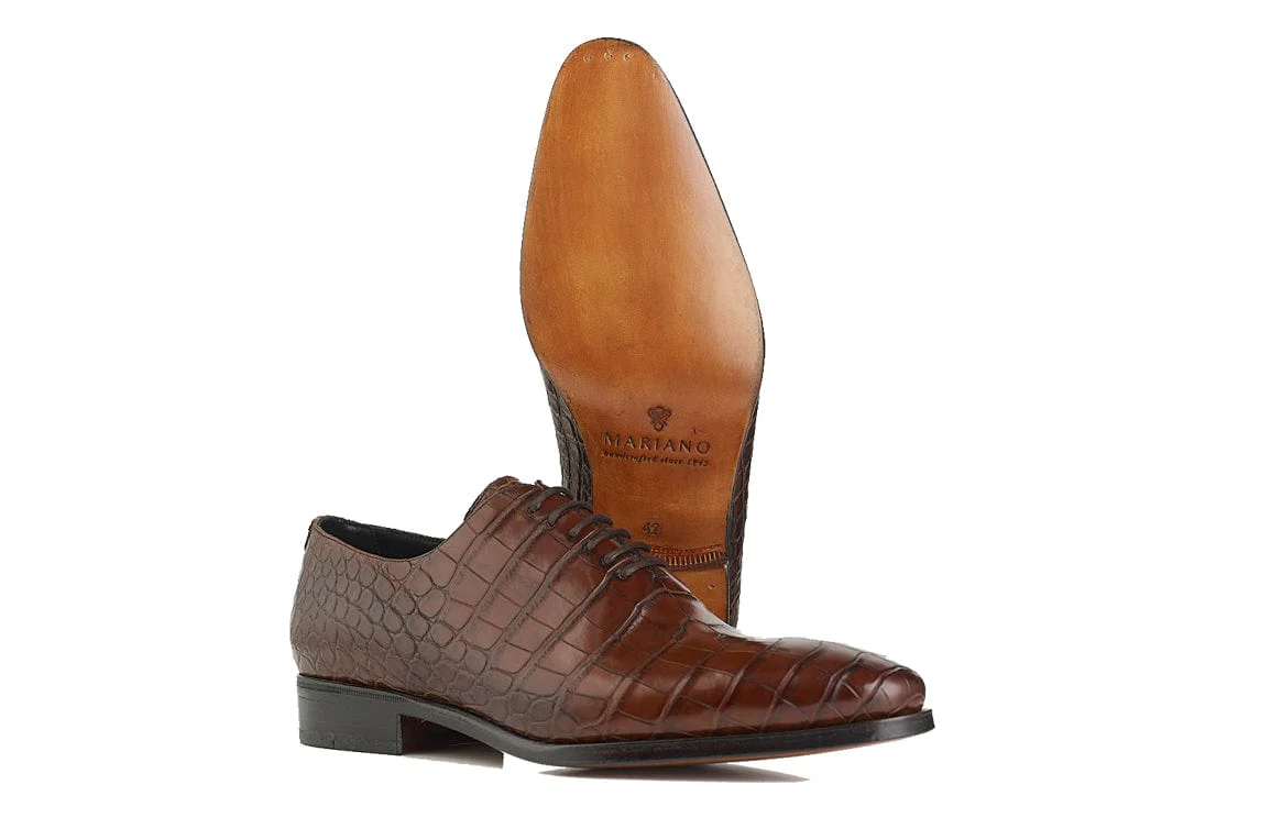 Oxford Crocodile Skin Shoe