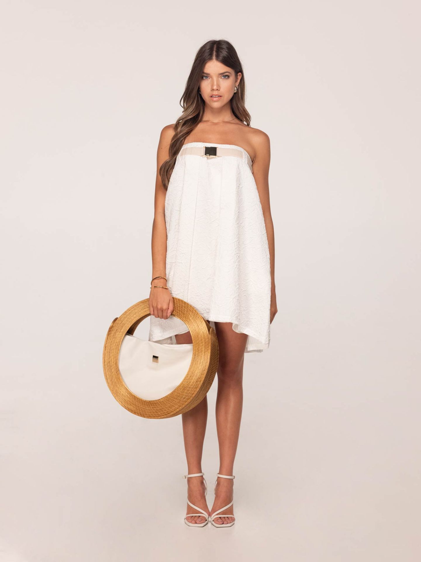 Golden Grass and Eco-Leather Bag