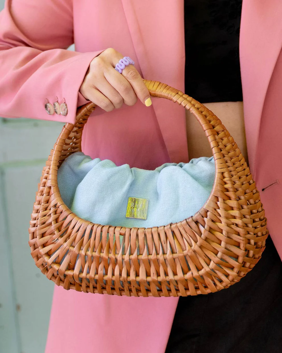 Rigid Wicker Basket
