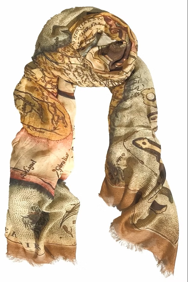 First Map of Portugal Scarf