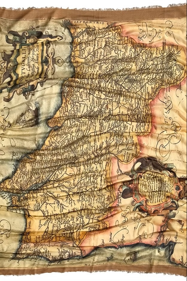 First Map of Portugal Scarf