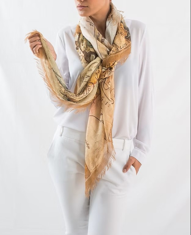 First Map of Portugal Scarf