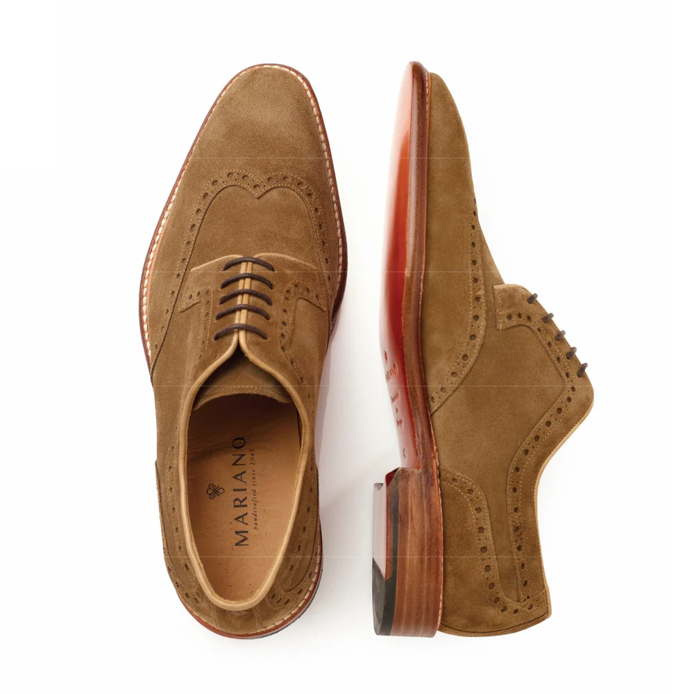 Classic Derby Suede Brogue