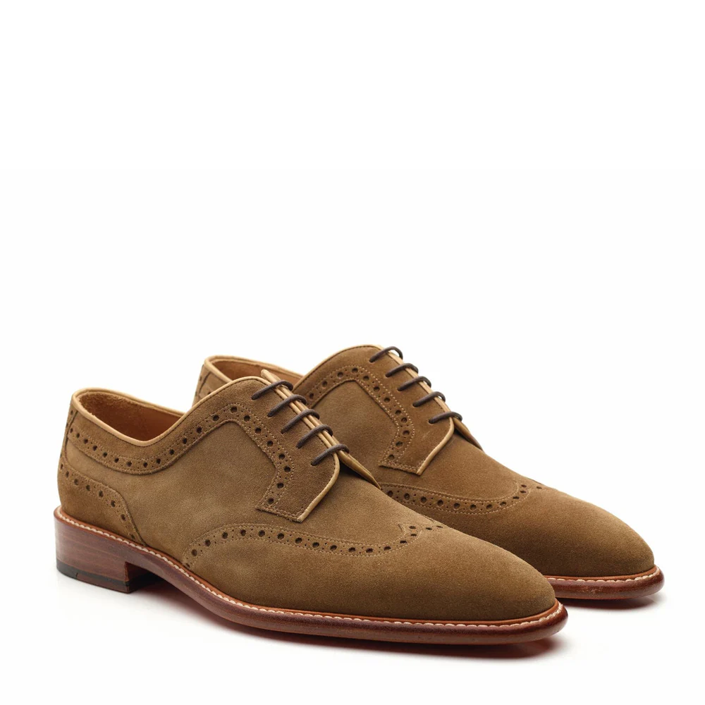 Classic Derby Suede Brogue