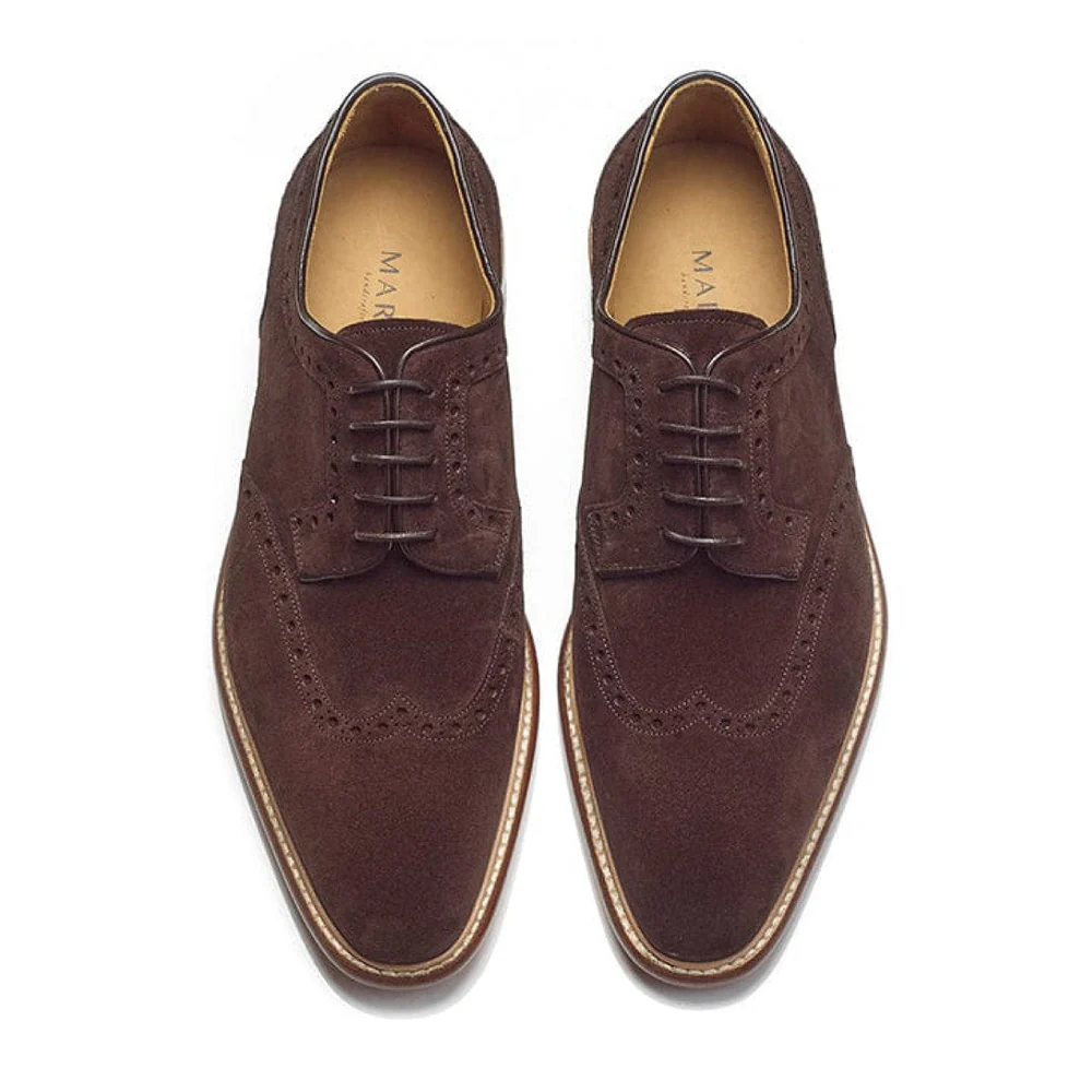 Classic Derby Suede Brogue