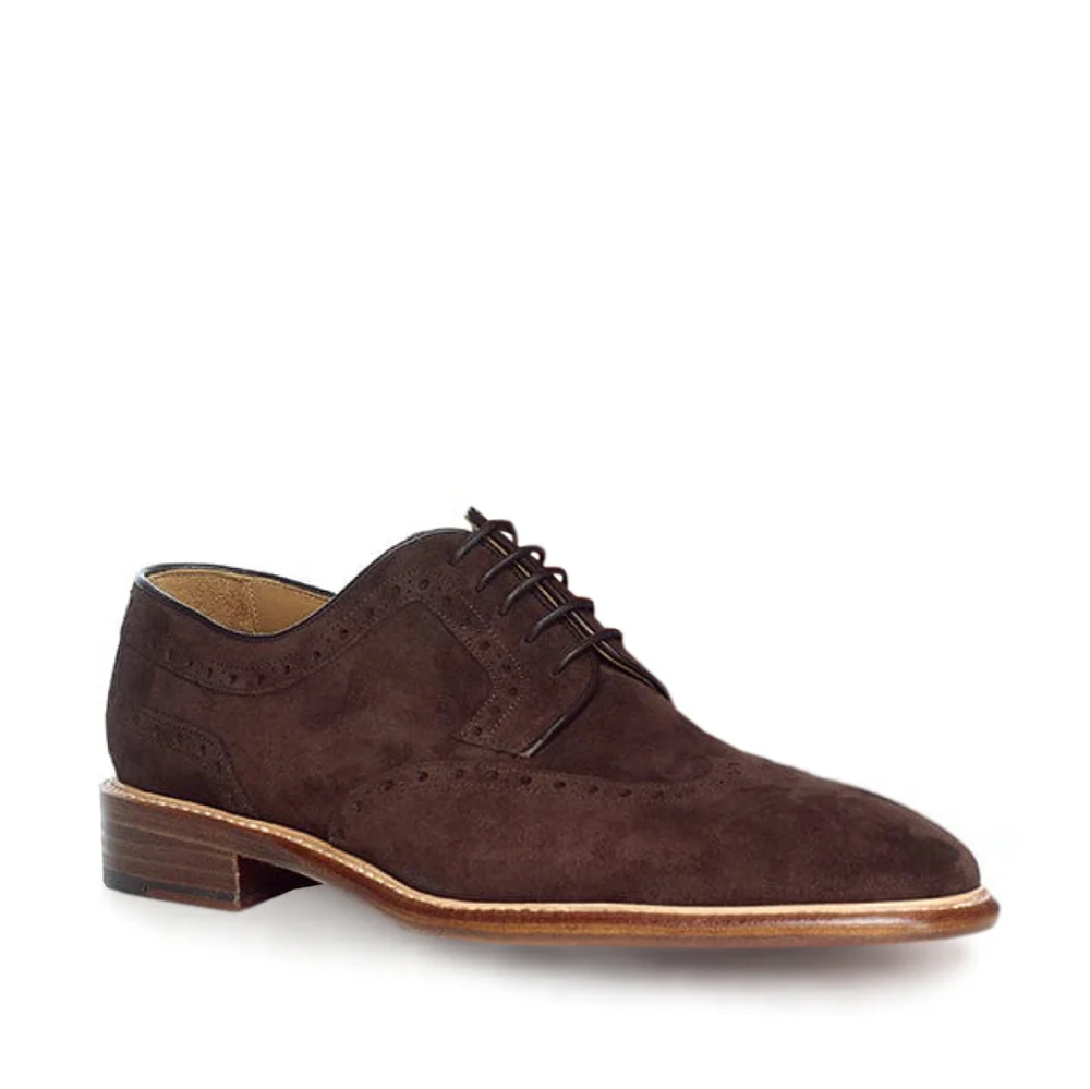 Classic Derby Suede Brogue