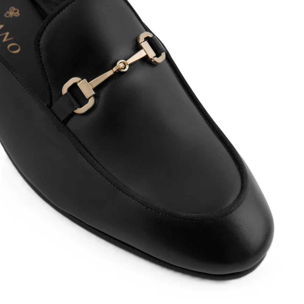 Embellished Leather Mules