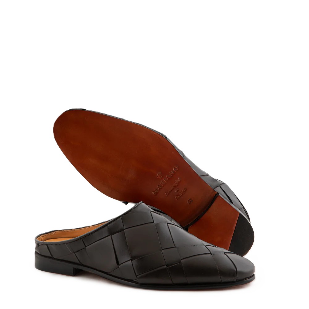 Wide Woven Pattern  Mules