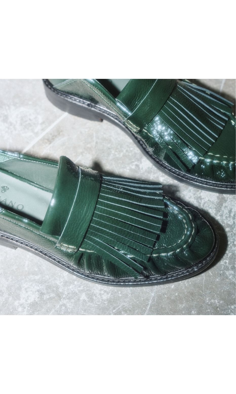 Pleated Loafer With Fringe