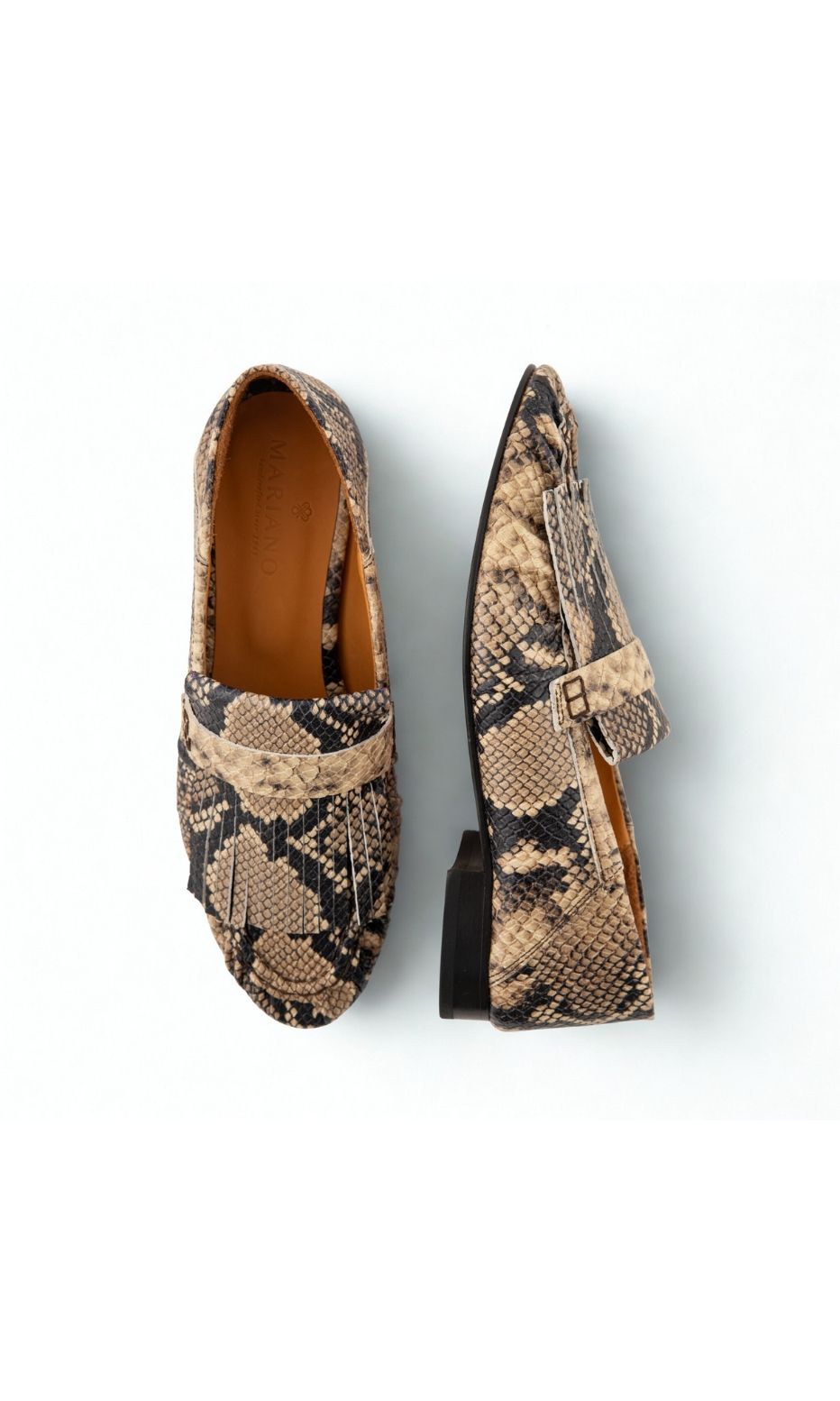 Pleated Loafer With Fringe