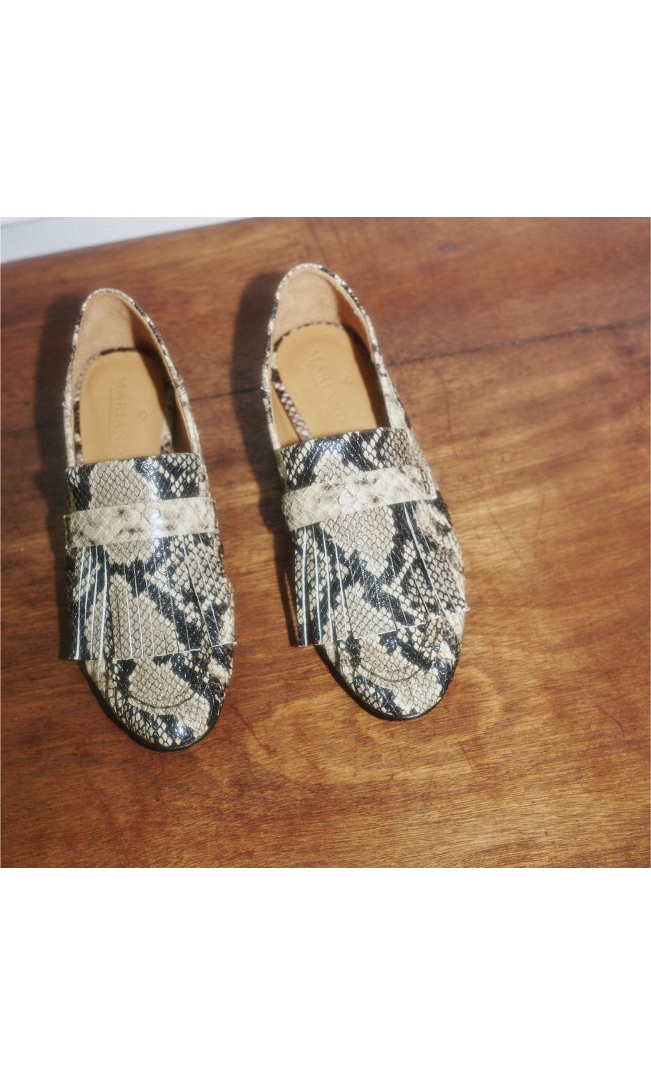 Pleated Loafer With Fringe