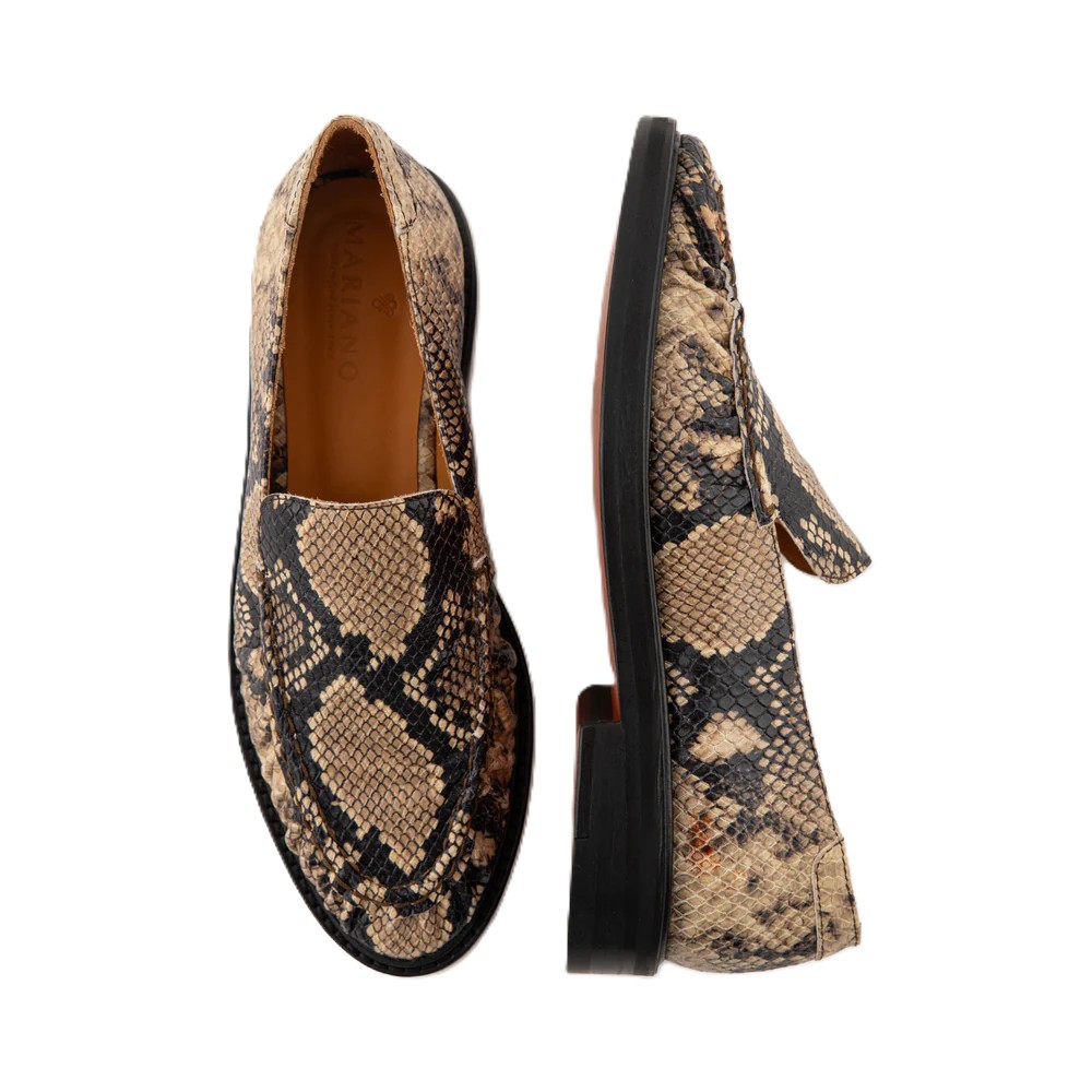 Snake Print Effect Loafer