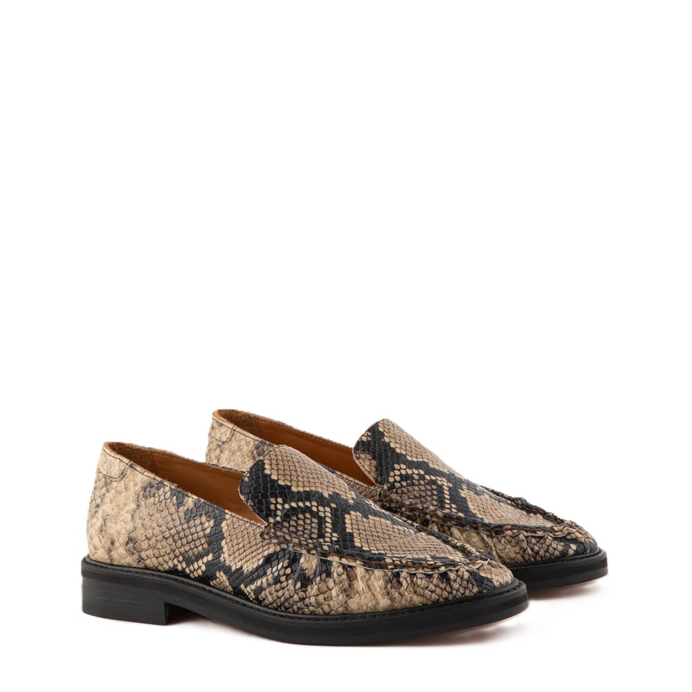 Snake Print Effect Loafer