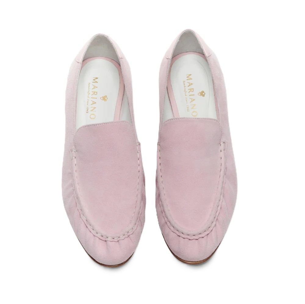 Pleated Suede Loafer