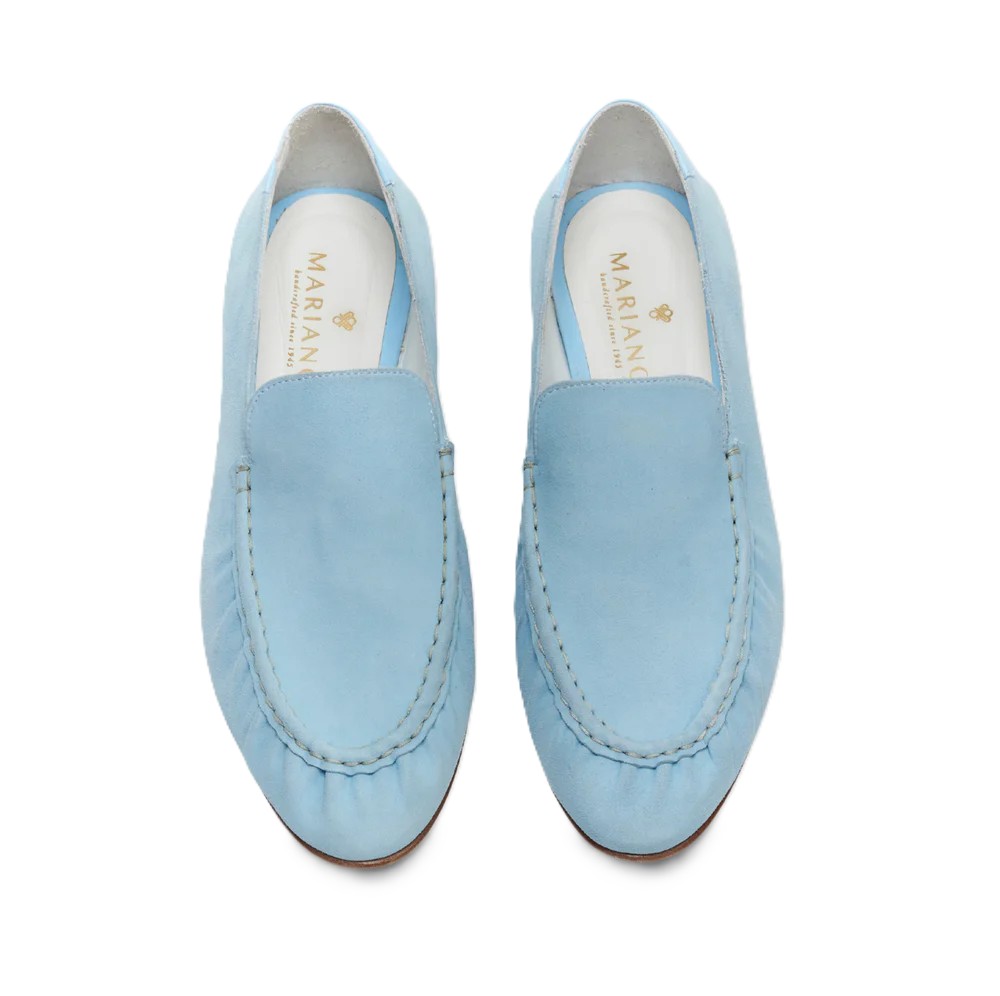 Pleated Suede Loafer