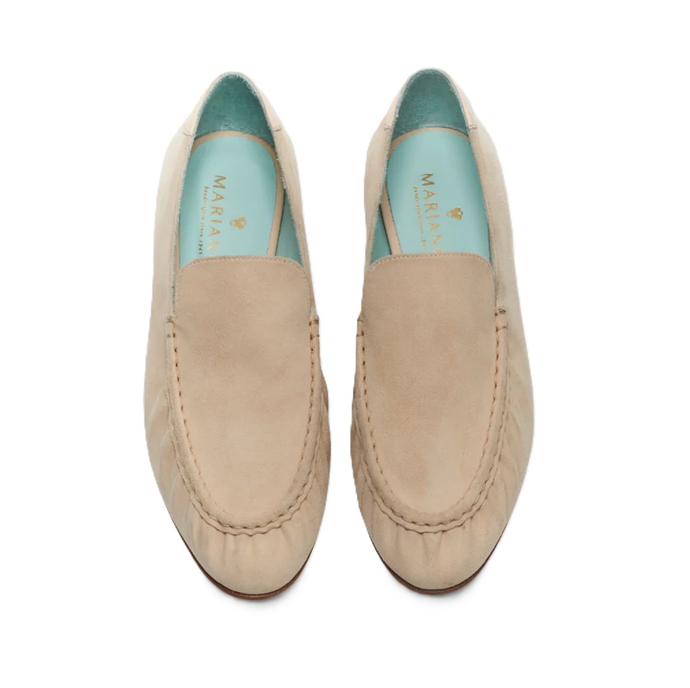 Pleated Suede Loafer